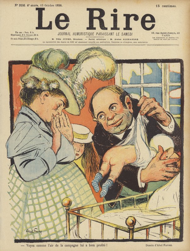 Illusztráció Le Rire alkotó: Jules Abel Faivre