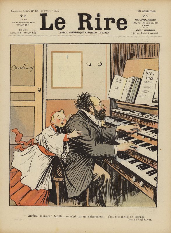 Illusztráció Le Rire alkotó: Jules Abel Faivre