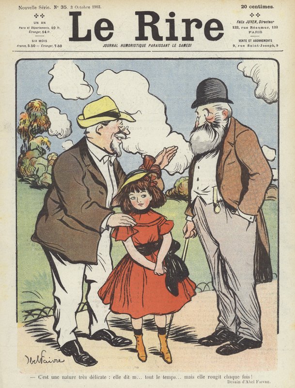 Illusztráció Le Rire alkotó: Jules Abel Faivre