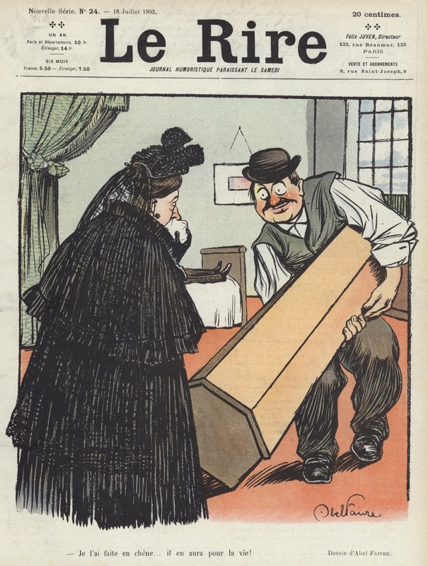 Illusztráció Le Rire alkotó: Jules Abel Faivre