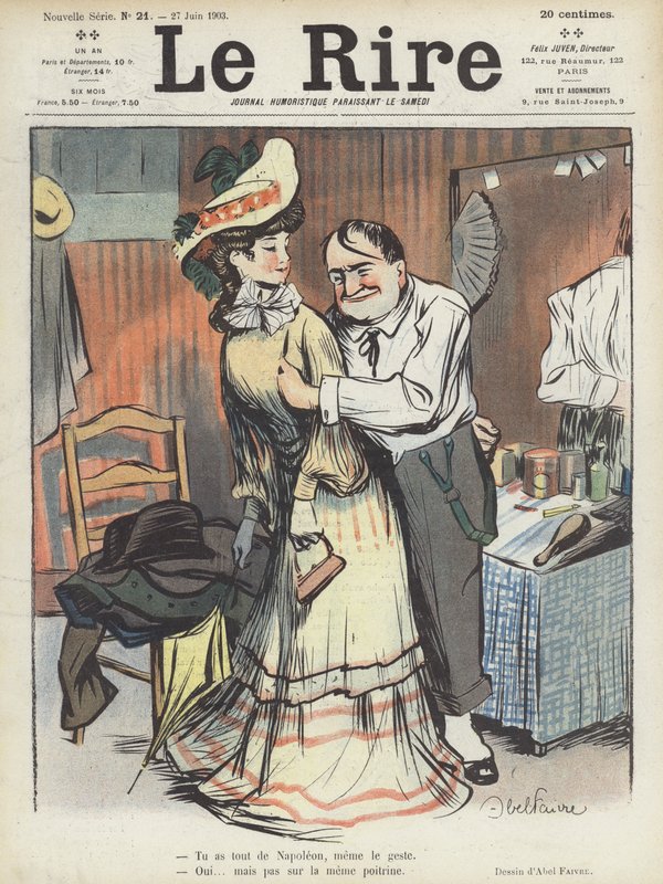 Illusztráció Le Rire alkotó: Jules Abel Faivre