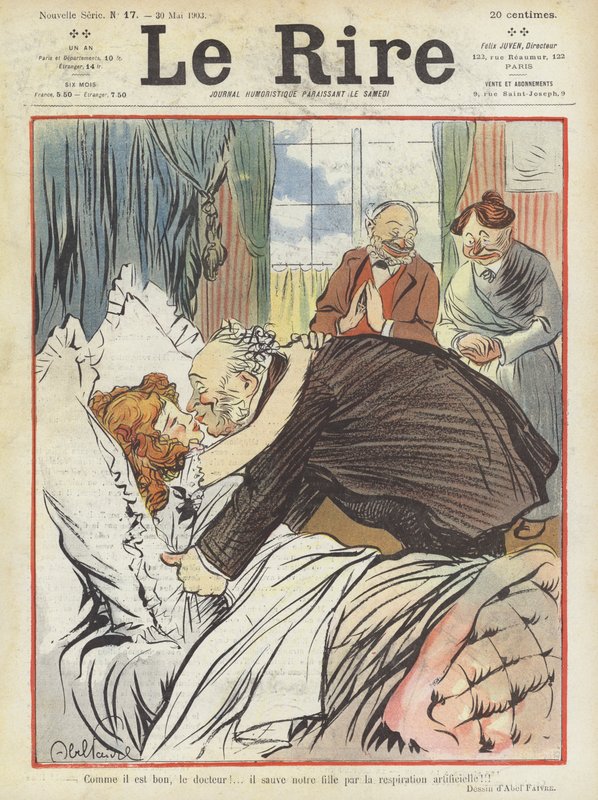 Illusztráció Le Rire alkotó: Jules Abel Faivre