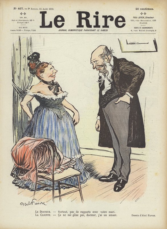 Illusztráció Le Rire alkotó: Jules Abel Faivre