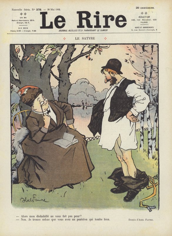 Illusztráció Le Rire alkotó: Jules Abel Faivre