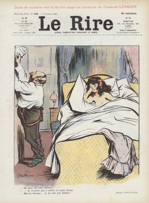 Illusztráció Le Rire alkotó: Jules Abel Faivre