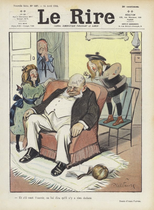 Illusztráció Le Rire alkotó: Jules Abel Faivre