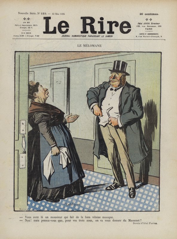 Illusztráció Le Rire alkotó: Jules Abel Faivre