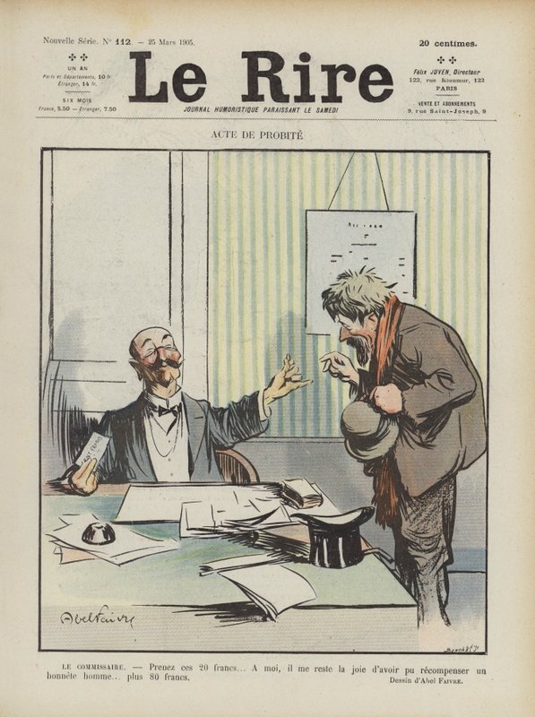 Illusztráció Le Rire alkotó: Jules Abel Faivre