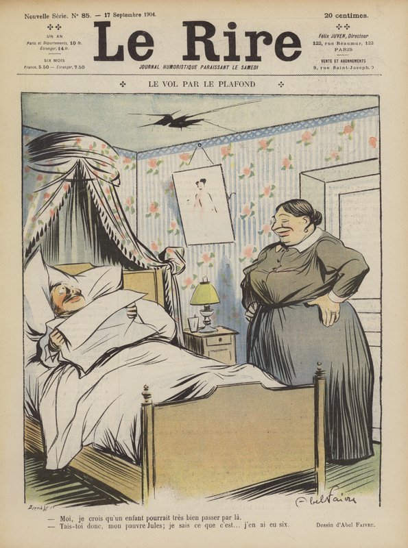 Illusztráció Le Rire alkotó: Jules Abel Faivre