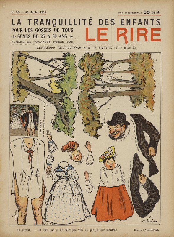 Illusztráció Le Rire alkotó: Jules Abel Faivre
