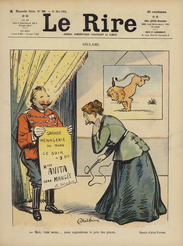 Illusztráció Le Rire alkotó: Jules Abel Faivre