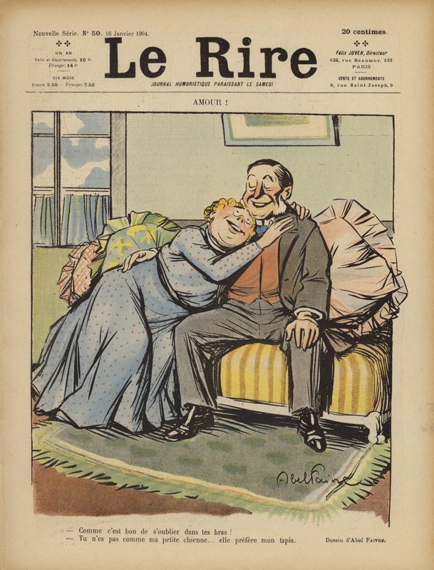 Szerelem! Illusztráció Le Rire alkotó: Jules Abel Faivre