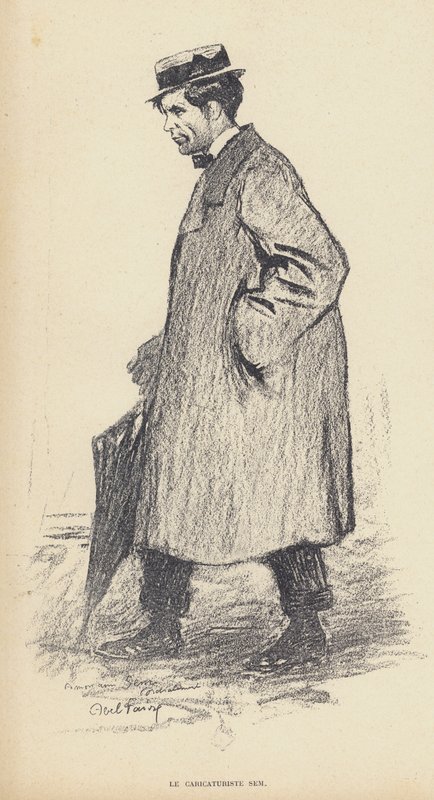 Sem (Georges Goursat) (1863-1934), francia karikaturista (litho) alkotó: Jules Abel Faivre