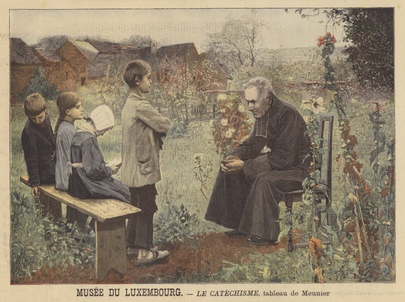 Le Catechisme (A katekizmus lecke) alkotó: Jules Alexis Meunier