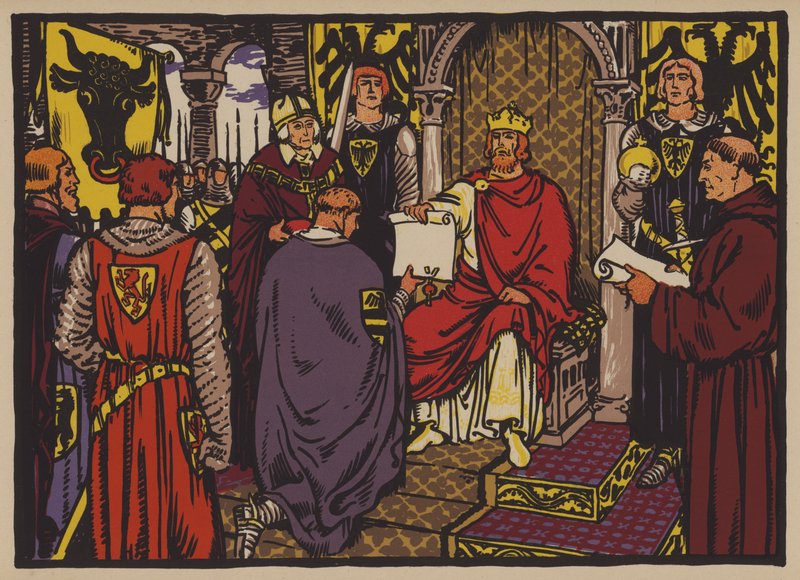 VII. Henrik szent-római császár birodalmi közvetlenséget adott Uri kantonnak alkotó: Jules Courvoisier