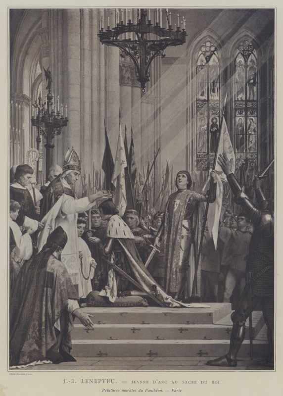 Jeanne of Arc a királyok koronázásán alkotó: Jules Eugene Lenepveu