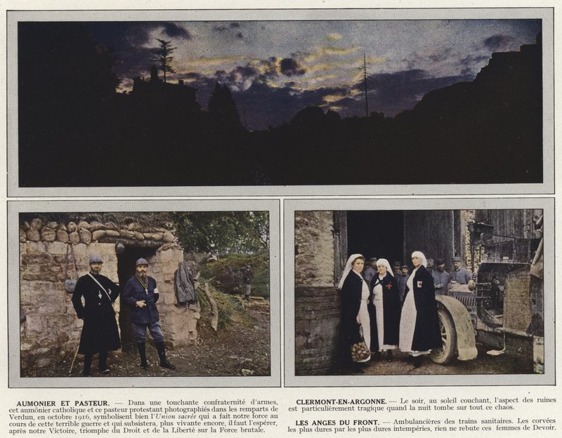Káplán és lelkész, Clermont-En-Argonne, Les Anges du Front alkotó: Jules Gervais Courtellemont