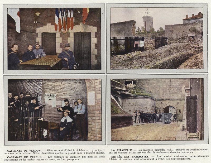 Verduni kazamata, A fellegvár, Verduni kazamata, A kazamaták bejárata alkotó: Jules Gervais Courtellemont