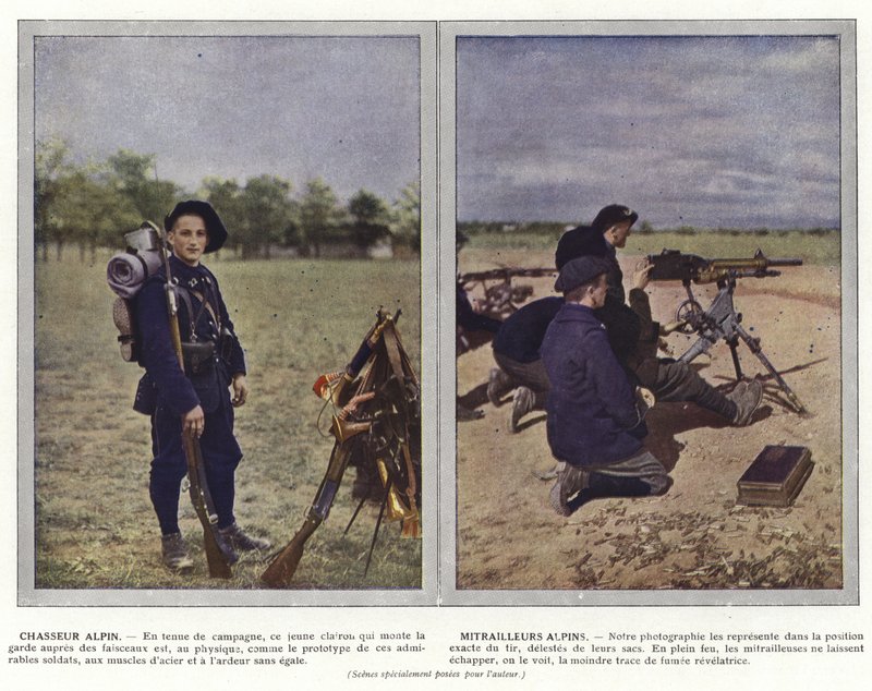 Alpesi vadász, alpesi tüzérek alkotó: Jules Gervais Courtellemont