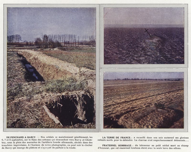 Penchardtól Barcyig, Franciaország földje, testvéri tiszteletadás alkotó: Jules Gervais Courtellemont