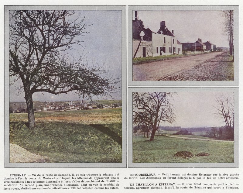 Esternay, Retourneloup, Chatillontól Esternayig alkotó: Jules Gervais Courtellemont