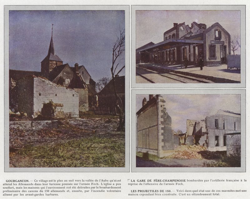 Gourgancon, La Gare de Fere-Champenoise, Les Projectiles de 150 alkotó: Jules Gervais Courtellemont