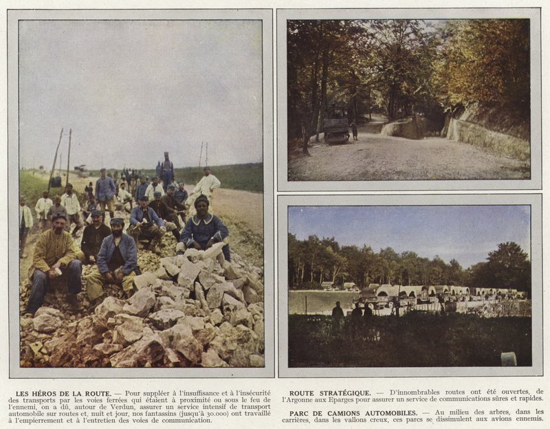 Az út hősei, stratégiai útvonal, kamionpark alkotó: Jules Gervais Courtellemont