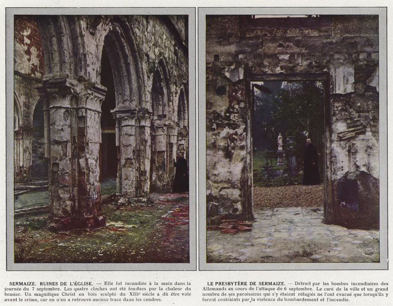 Sermaize, A templom romjai, Sermaize presbitériuma alkotó: Jules Gervais Courtellemont