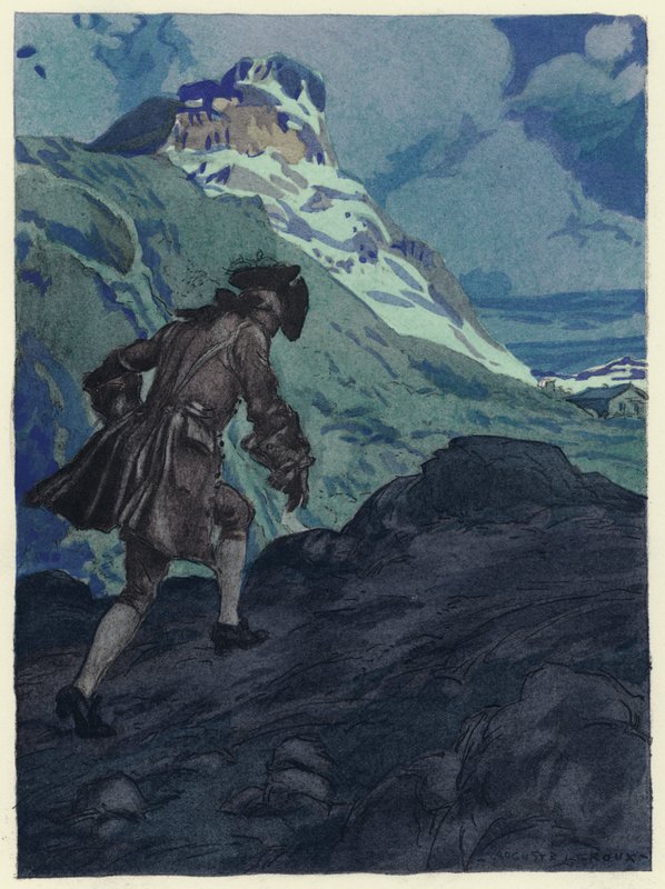 Illusztráció Casanova emlékirataihoz (színes litográfia) alkotó: Jules Marie Auguste Leroux
