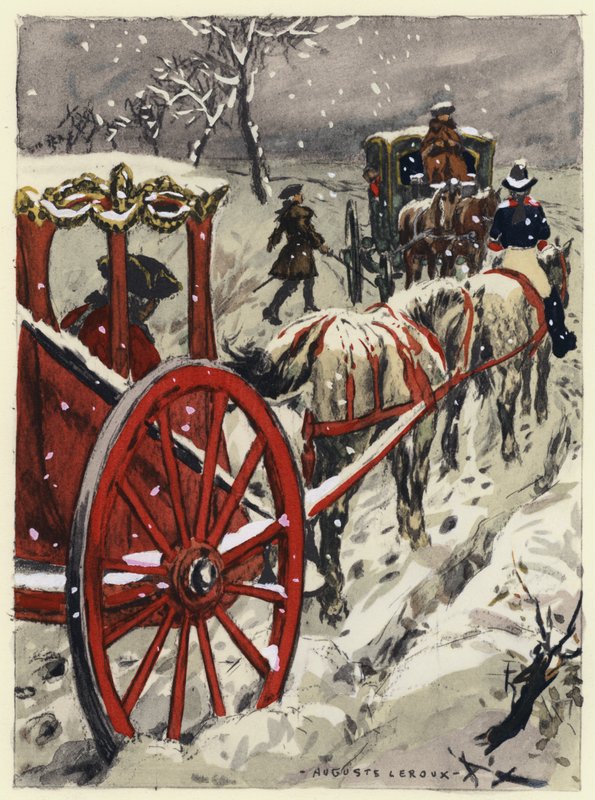 Illusztráció Casanova emlékirataihoz (színes litográfia) alkotó: Jules Marie Auguste Leroux