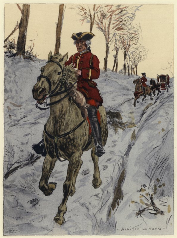 Illusztráció Casanova emlékirataihoz (színes litográfia) alkotó: Jules Marie Auguste Leroux