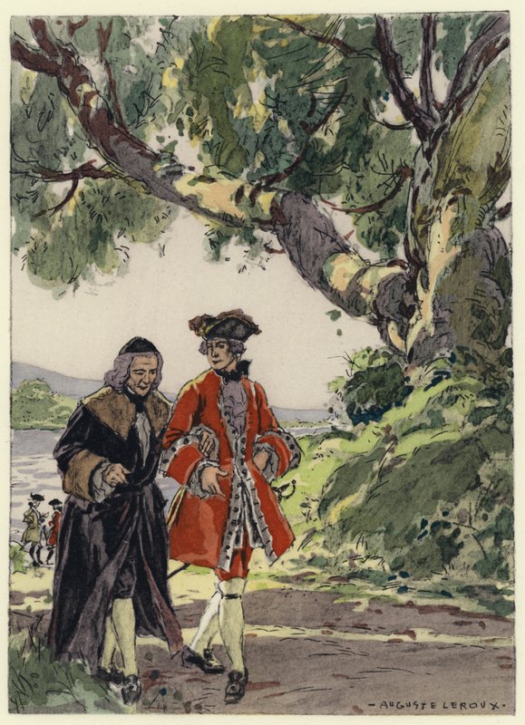 Illusztráció Casanova emlékirataihoz (színes litográfia) alkotó: Jules Marie Auguste Leroux