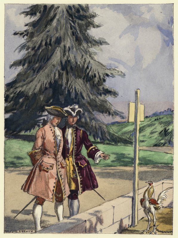 Illusztráció Casanova emlékirataihoz (színes litográfia) alkotó: Jules Marie Auguste Leroux