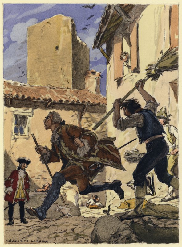 Illusztráció Casanova emlékirataihoz (színes litográfia) alkotó: Jules Marie Auguste Leroux