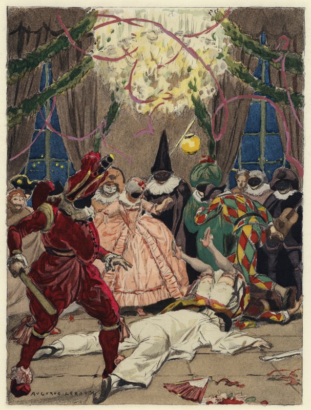 Illusztráció Casanova emlékirataihoz (színes litográfia) alkotó: Jules Marie Auguste Leroux