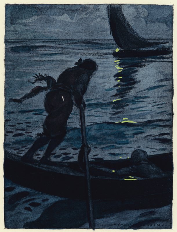 Illusztráció Casanova emlékirataihoz (színes litográfia) alkotó: Jules Marie Auguste Leroux