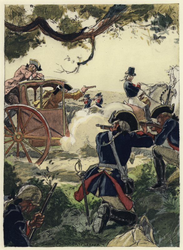 Illusztráció Casanova emlékirataihoz (színes litográfia) alkotó: Jules Marie Auguste Leroux