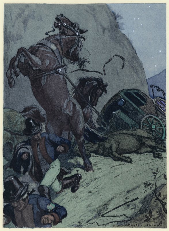 Illusztráció Casanova emlékirataihoz (színes litográfia) alkotó: Jules Marie Auguste Leroux
