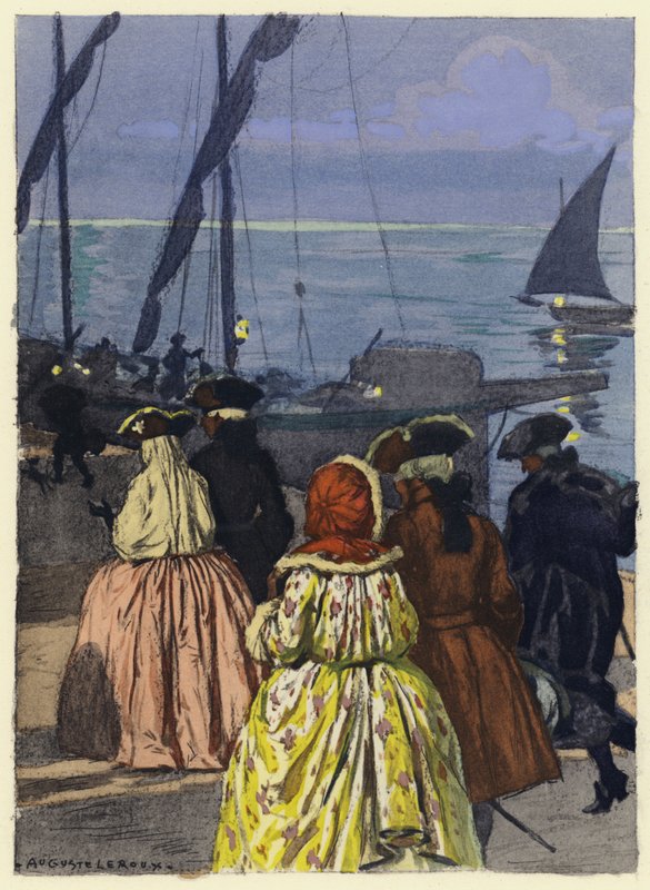 Illusztráció Casanova emlékirataihoz (színes litográfia) alkotó: Jules Marie Auguste Leroux