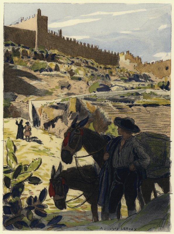 Illusztráció Casanova emlékirataihoz (színes litográfia) alkotó: Jules Marie Auguste Leroux