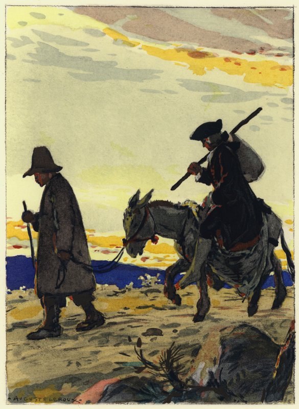 Illusztráció Casanova emlékirataihoz (színes litográfia) alkotó: Jules Marie Auguste Leroux