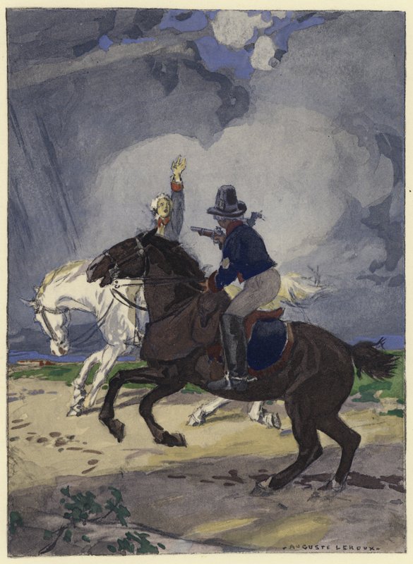 Illusztráció Casanova emlékirataihoz (színes litográfia) alkotó: Jules Marie Auguste Leroux