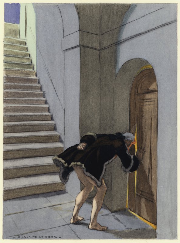 Illusztráció Casanova emlékirataihoz (színes litográfia) alkotó: Jules Marie Auguste Leroux