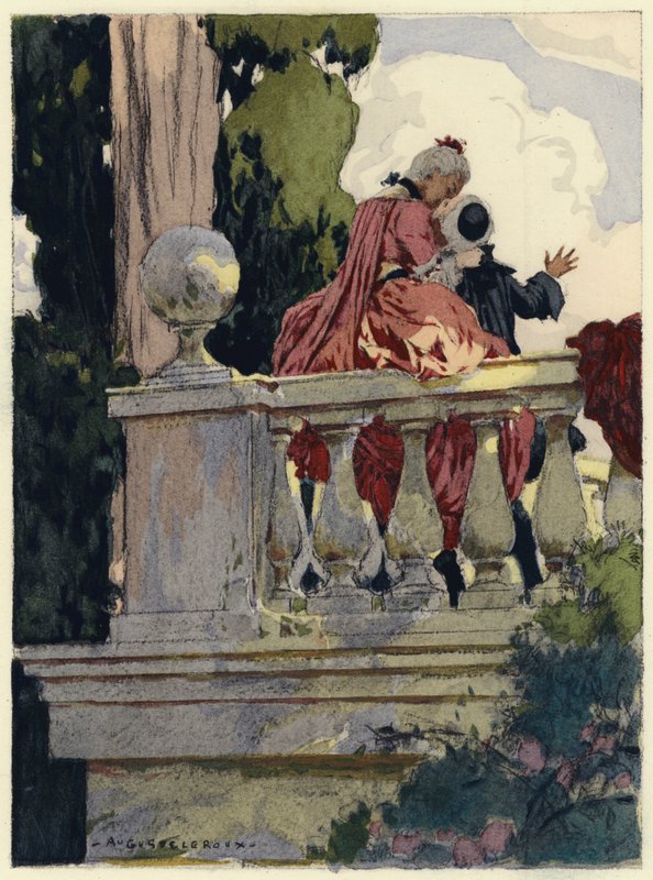 Illusztráció Casanova emlékirataihoz (színes litográfia) alkotó: Jules Marie Auguste Leroux