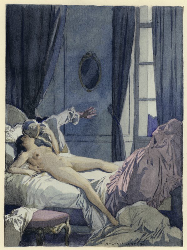 Illusztráció Casanova emlékirataihoz (színes litográfia) alkotó: Jules Marie Auguste Leroux