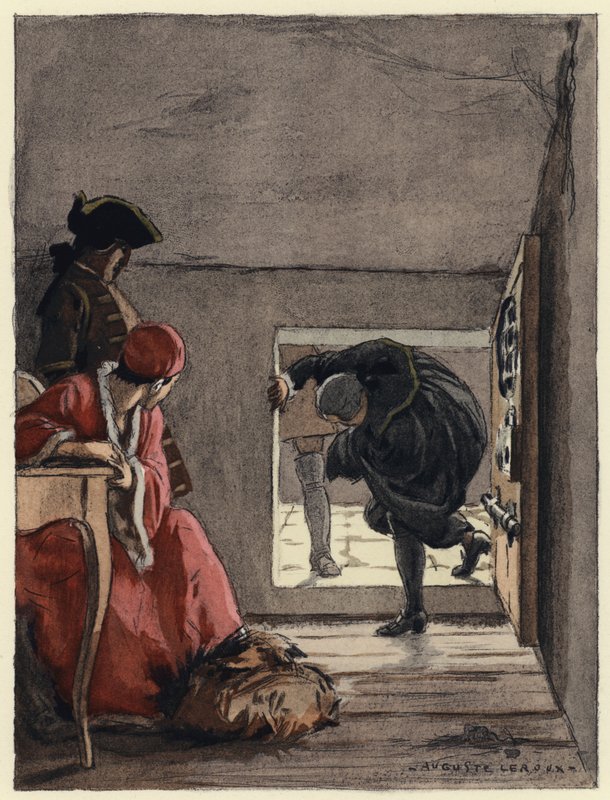 Illusztráció Casanova emlékirataihoz (színes litográfia) alkotó: Jules Marie Auguste Leroux