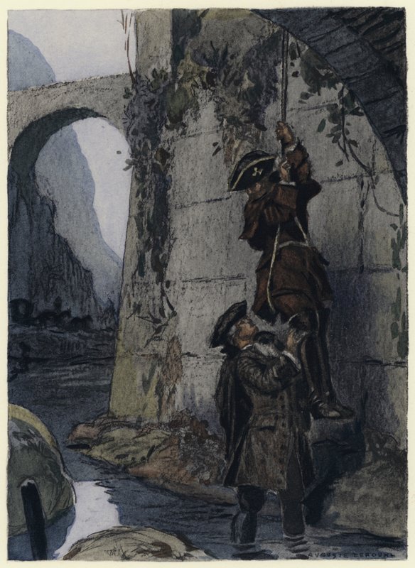 Illusztráció Casanova emlékirataihoz (színes litográfia) alkotó: Jules Marie Auguste Leroux
