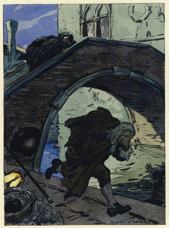 Illusztráció Casanova emlékirataihoz (színes litográfia) alkotó: Jules Marie Auguste Leroux
