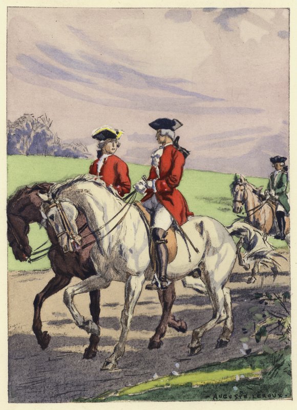 Illusztráció Casanova emlékirataihoz (színes litográfia) alkotó: Jules Marie Auguste Leroux