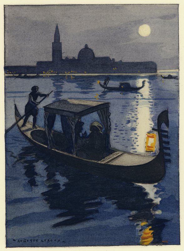 Illusztráció Casanova emlékirataihoz (színes litográfia) alkotó: Jules Marie Auguste Leroux